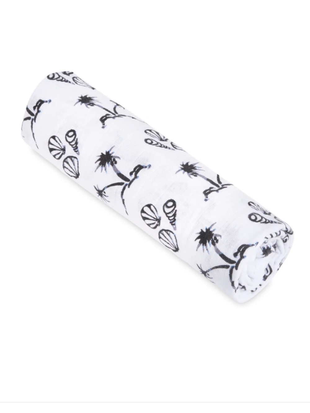 aden + anais White and Black Seaside Classic Infant Swaddle with NWT